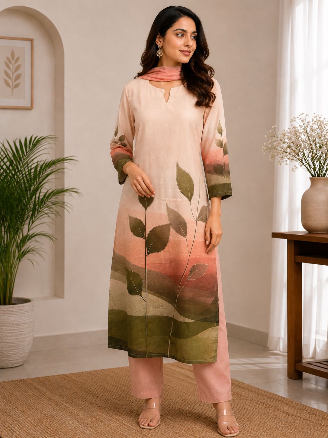Premium Cotton 3-Piece Dress