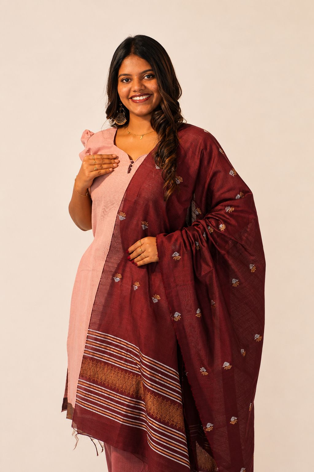 MANGALAGIRI COTTON PINK