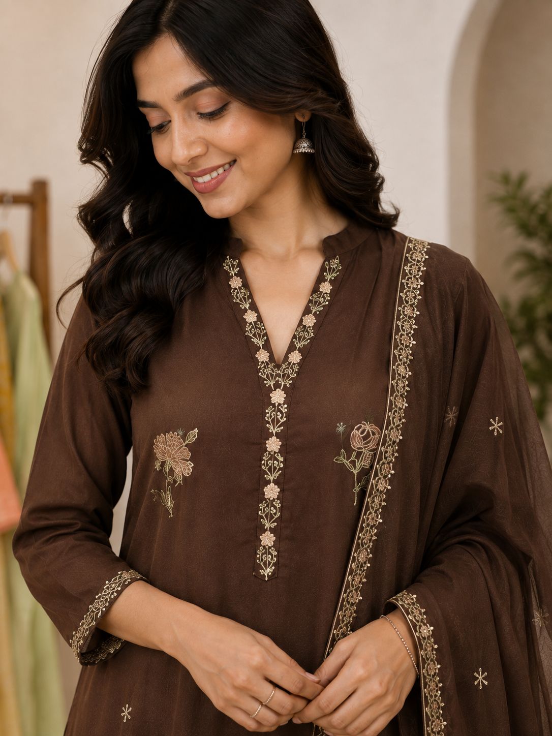 Mulcotton three piece Mocha brown thumbnail