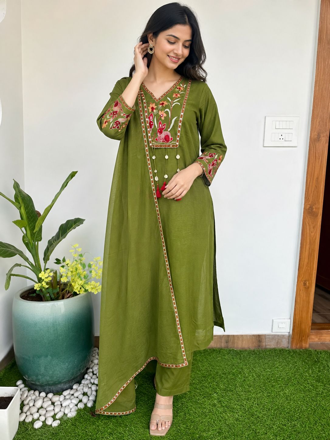 Vibrant Green 60-60 cotton set