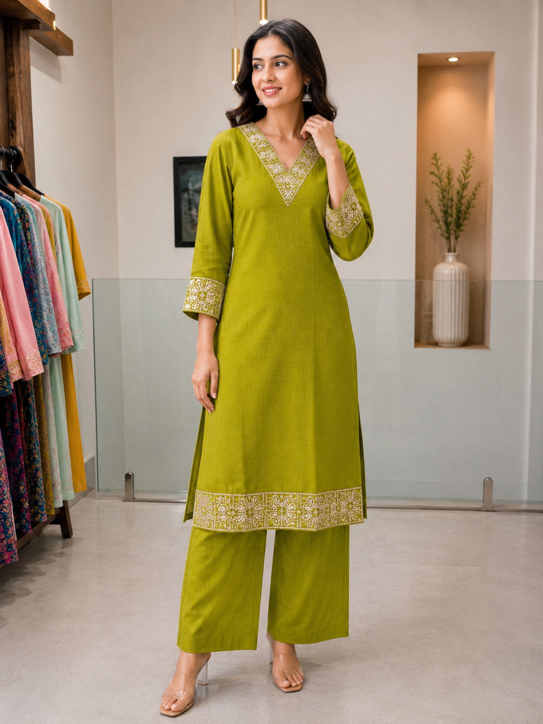 Everday coords-Mehanti green
