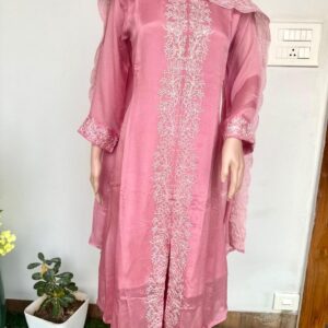 Elegant blush pink kurta set
